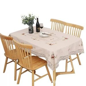 34×54 in traditional rectangle hand silk-knitted embroidery tablecloth